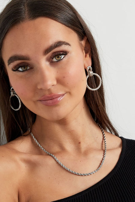 Unisex Halskette gedreht - Goldfarbe - 4,5MM