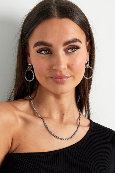 Unisex Halskette gedreht - Goldfarbe - 4,5MM