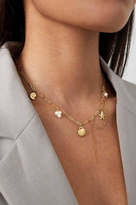 Muschelkette - Goldfarben