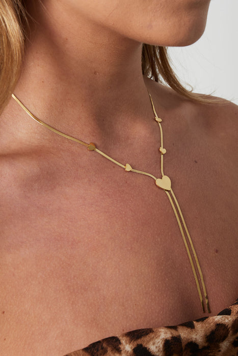 Halskette Heartstrings - Goldfarben