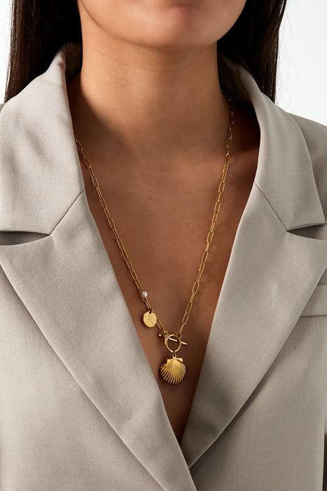 Muschelkette - Goldfarben