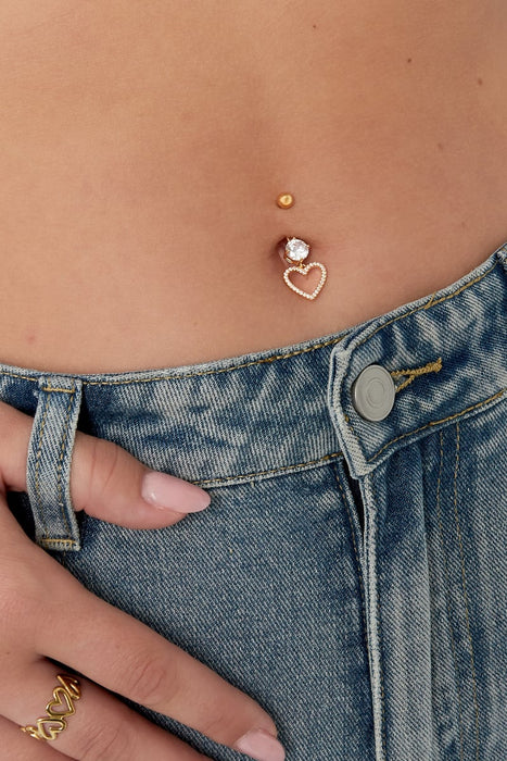 Bauchnabelpiercing Glitzer Glamour 