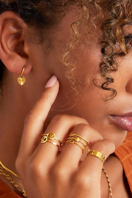 Edelstahl Ohrringe Herz 