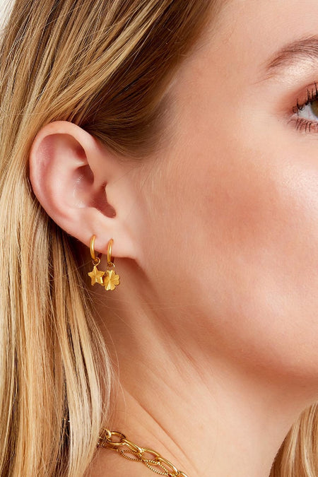 Edelstahl Ohrringe Stern 