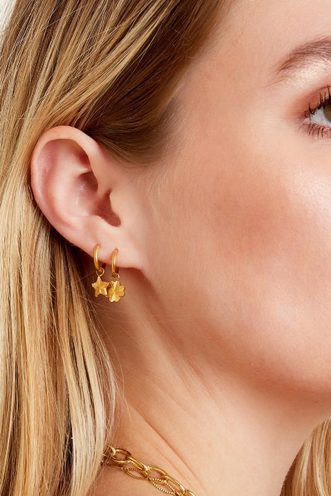 Edelstahl Ohrringe Stern 