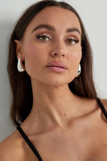 Ohrhänger groß – Goldfarbe - Goldfarbefarbe