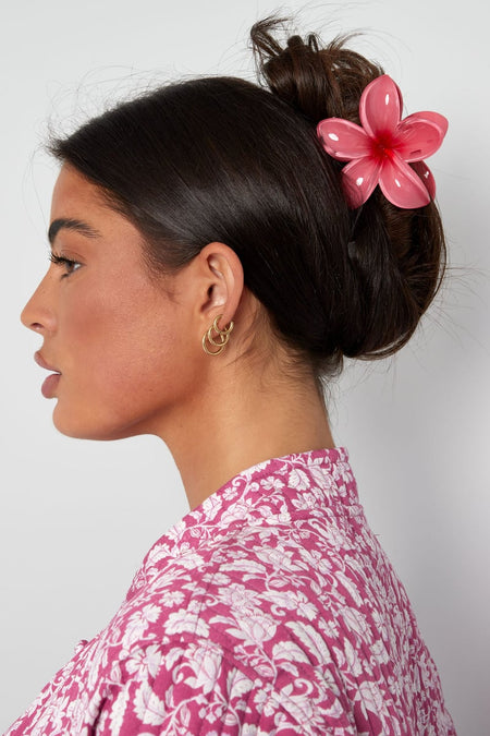 Haarspange mit Farbverlaufsblume Hawaii Love