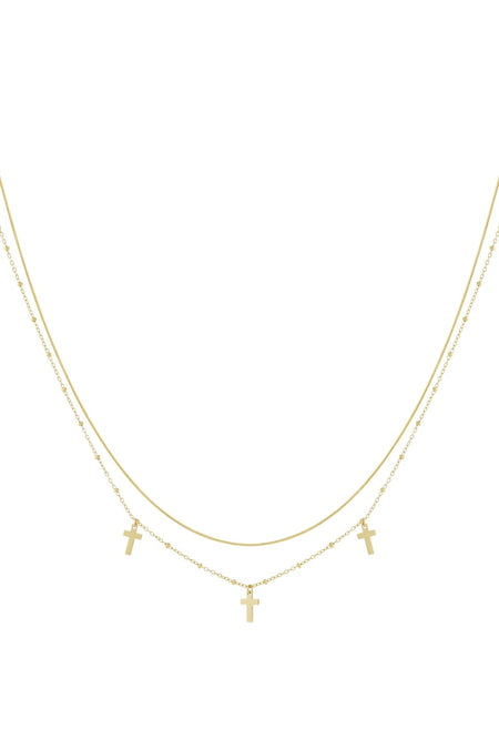   Mehrlagige Halsketten Kreuz Casual Daily Simple Series Damenschmuck