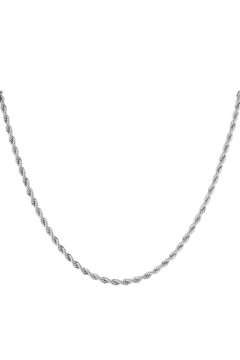 Gedrehte Unisex-Kette, lang, 60 cm – Goldfarbe – 4,0 mm