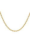 Unisex Halskette gedreht - Goldfarbe - 4,5MM