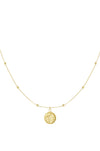 Halskette mit Schatzanhänger – Goldfarbe - Goldfarbefarbe