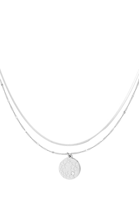 Blumengarten-Halskette – Goldfarbe - Goldfarbefarbe