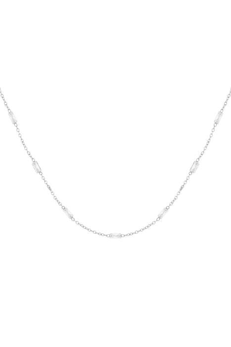 Halskette mit Diamantglanz - Goldfarben