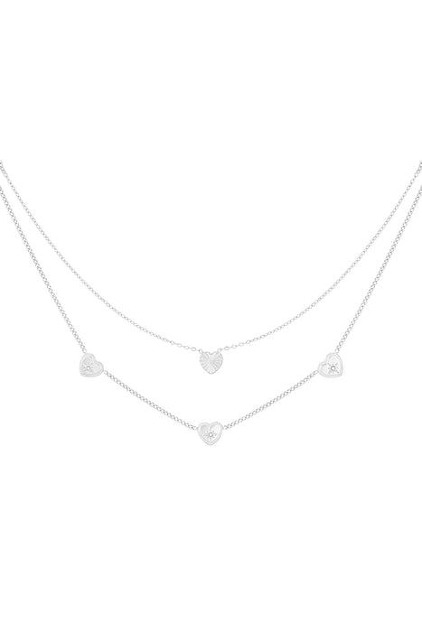 All the Love Halskette - Silberfarben