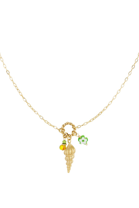 Muschelkette - Goldfarben