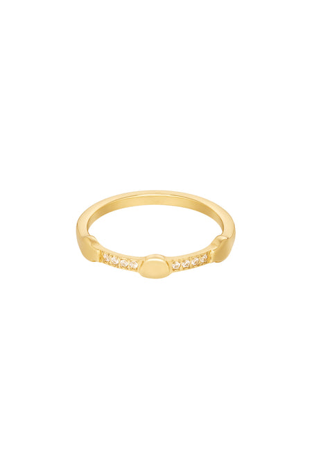 Ring mit Details – Goldfarbe - Goldfarbefarbe
