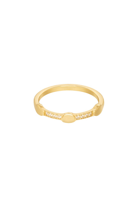 Ring mit Details – Goldfarbe - Goldfarbefarbe