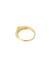 Ring Basic mit Stein - Goldfarbe - 16