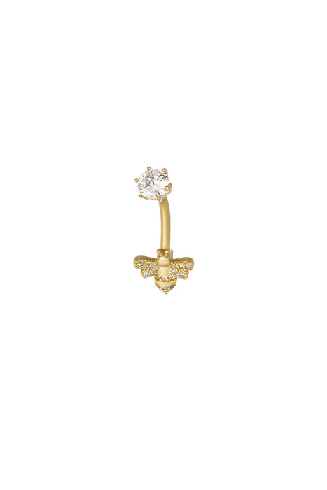 Bauchnabelpiercing „Busy Bee“ – Goldfarbe - Goldfarbefarbe
