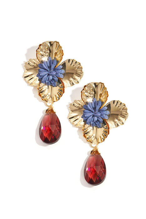 Eisen Tropfen Ohrringe Blume Urlaub Luxuriöse Serie frauen schmuck