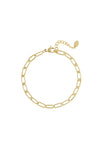 Gliederarmband Basic Goldfarbe Edelstahl