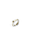 Edelstahl Minimalist Ringe Rechteck Simple Daily Simple Serie Damenschmuck