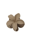 Haarspange Blume - creme Kunststoff
