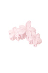 Haarspange mit großen Blumen – Zuckerwatte-Rosa