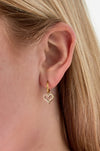Strass Herz Ohrring