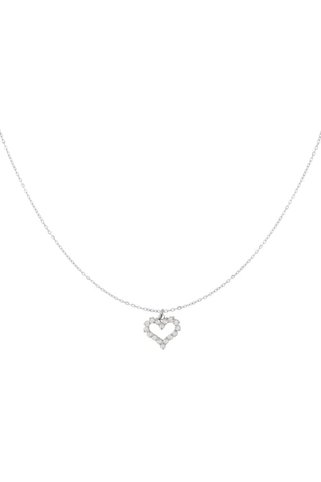 Strass-Herz-Halskette