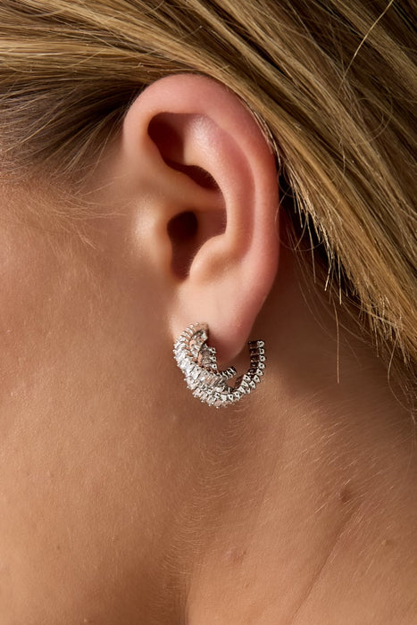 Kupfer Creolen Geometrische Elegante Weihnachten Luxuriöse Serie frauen schmuck