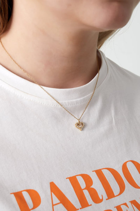 Strass-Herz-Halskette