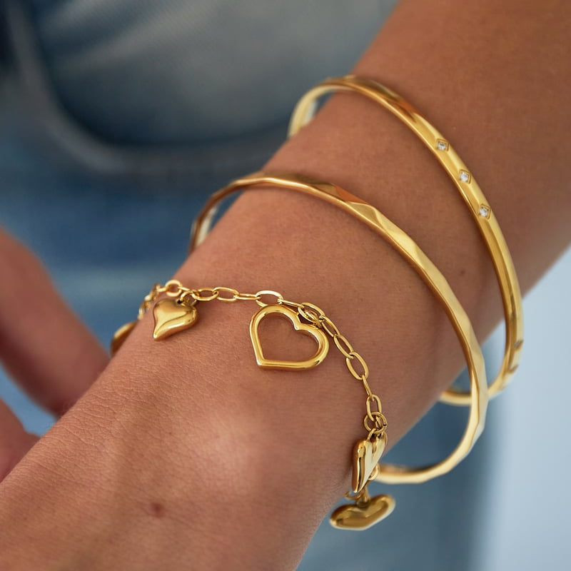 Schlichter Mini-Diamant-Armreif